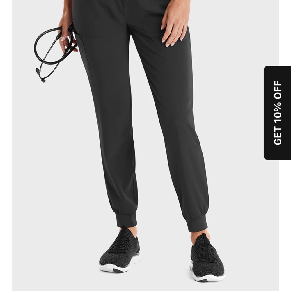 Maevn Black Scrub Joggers